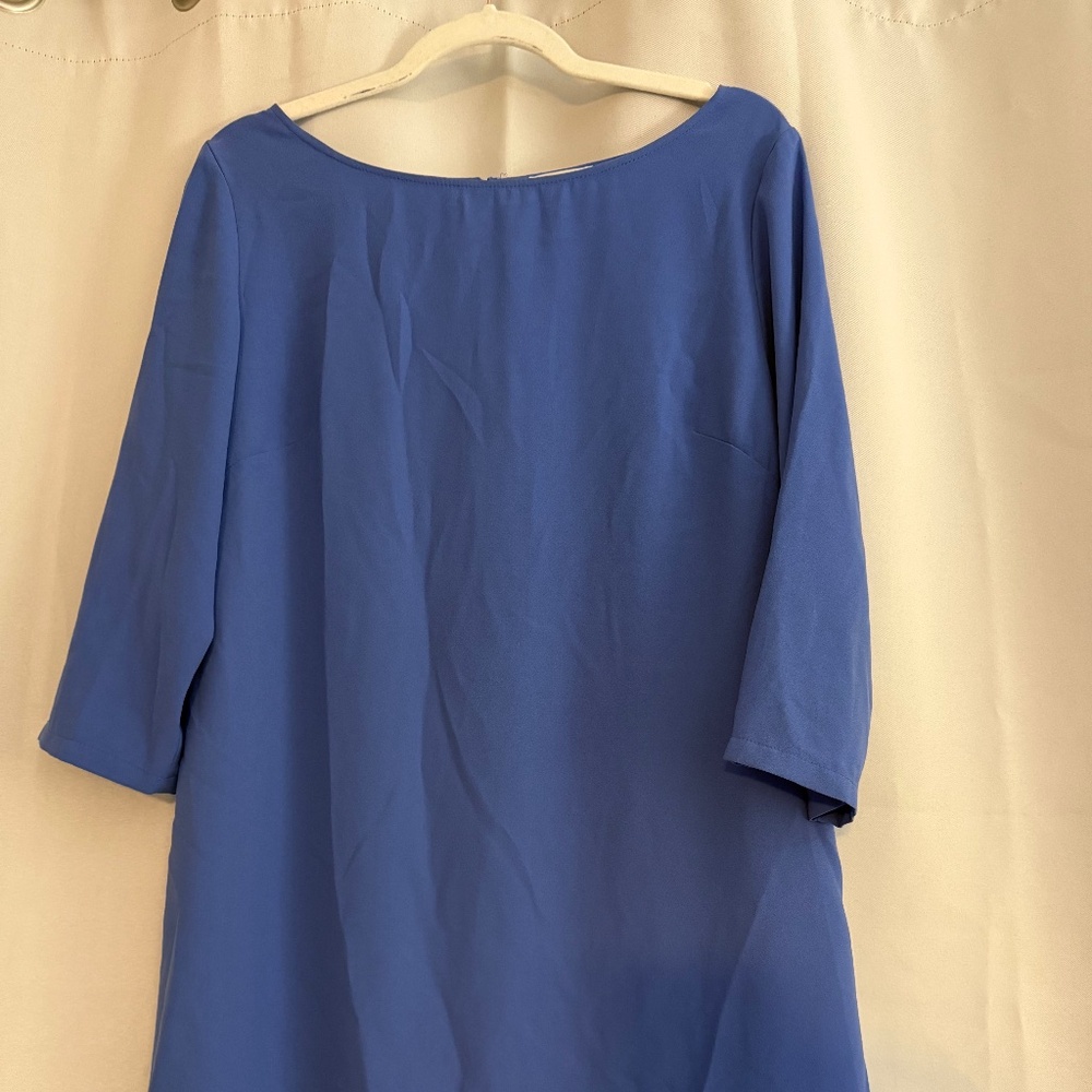 Leith by Nordstrom Shift Dress - Blue, Size L, Effortlessly Chic